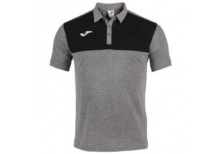 101108.281 -POLO SHIRT WINNER COTTON MELANGE MEDIUM-BLACK S/S